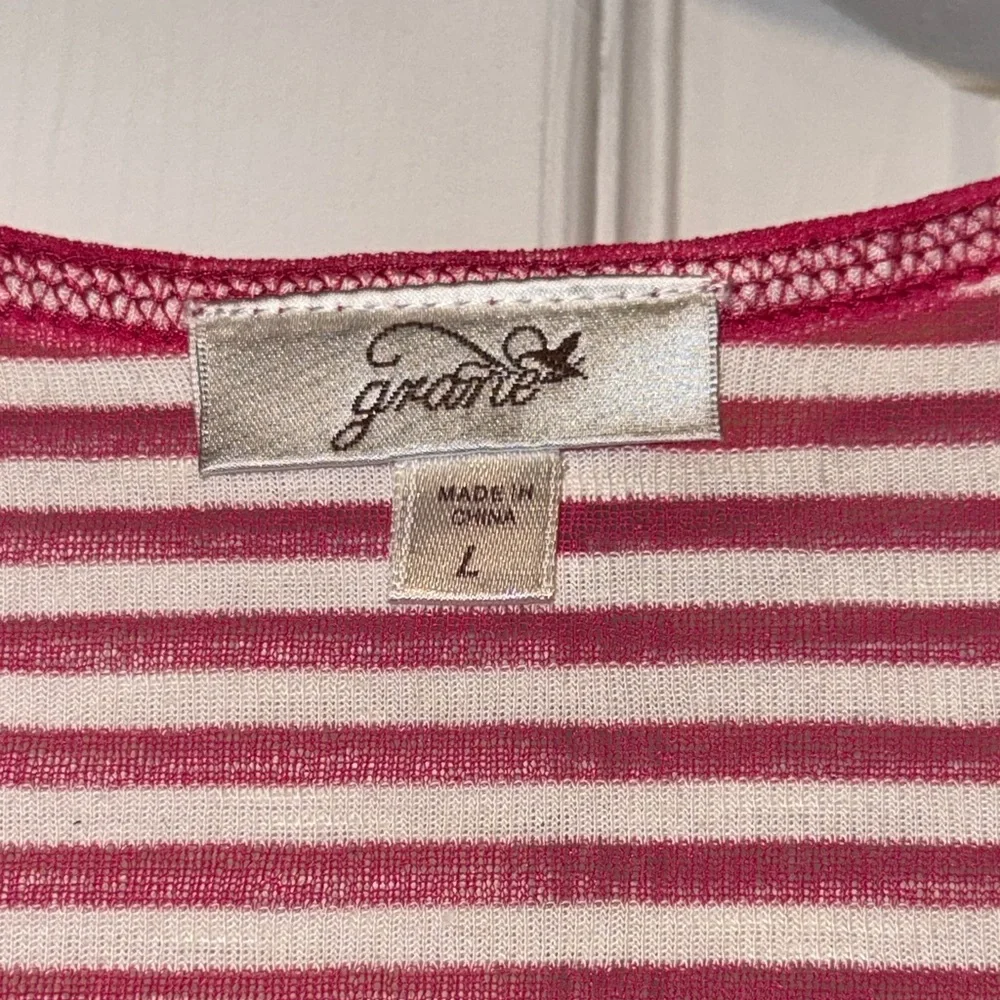 Grane Red and White Striped Tank Top - Picture 4 of 7